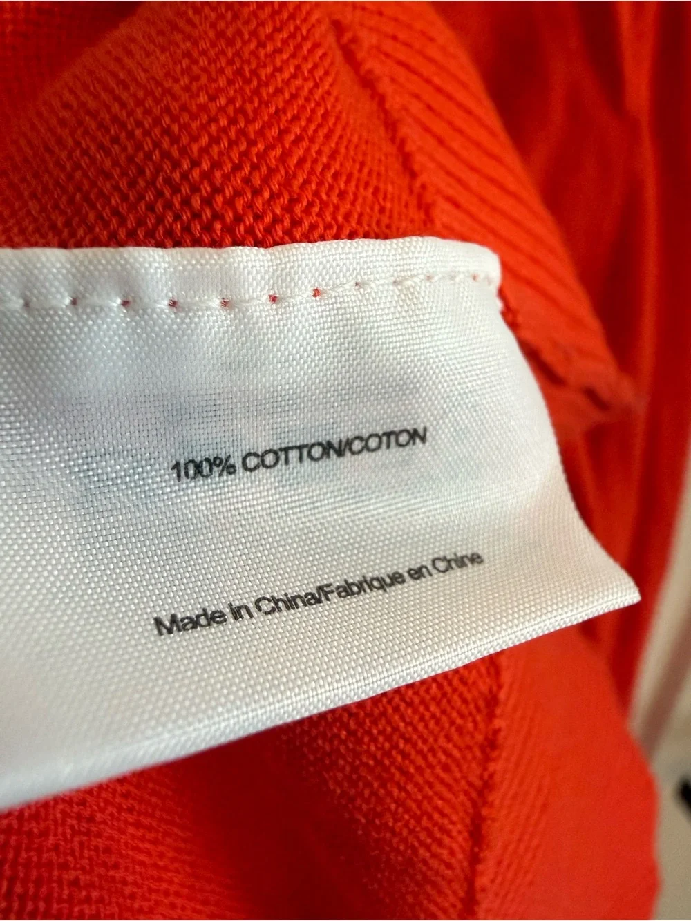 Tory Burch 100% Cotton V-Neck Cardigan Sweater Red Gold Logo Buttons Women’s XL